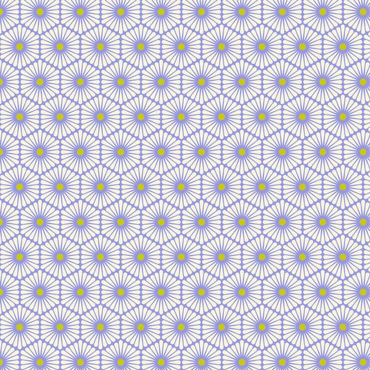 Daisy Chain-Bluebell, PWTP220, BESTIES, Tula Pink, Quilt Fabric, Cotton Fabric, Quilting Fabric, Geometric Fabric, Fabric By The Yard