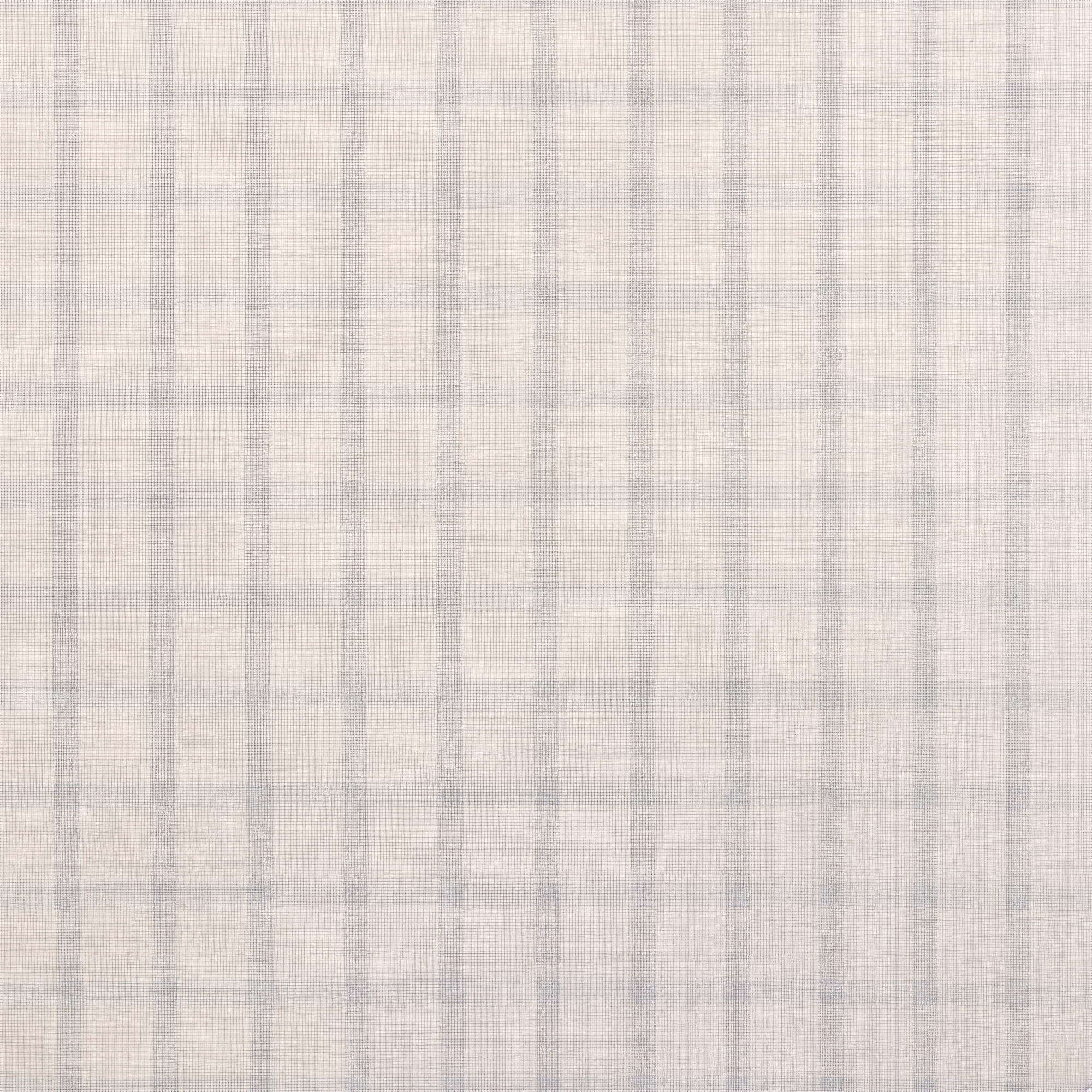 The image is a close-up of a fabric with a grid pattern, featuring a repeating diagonal line design.