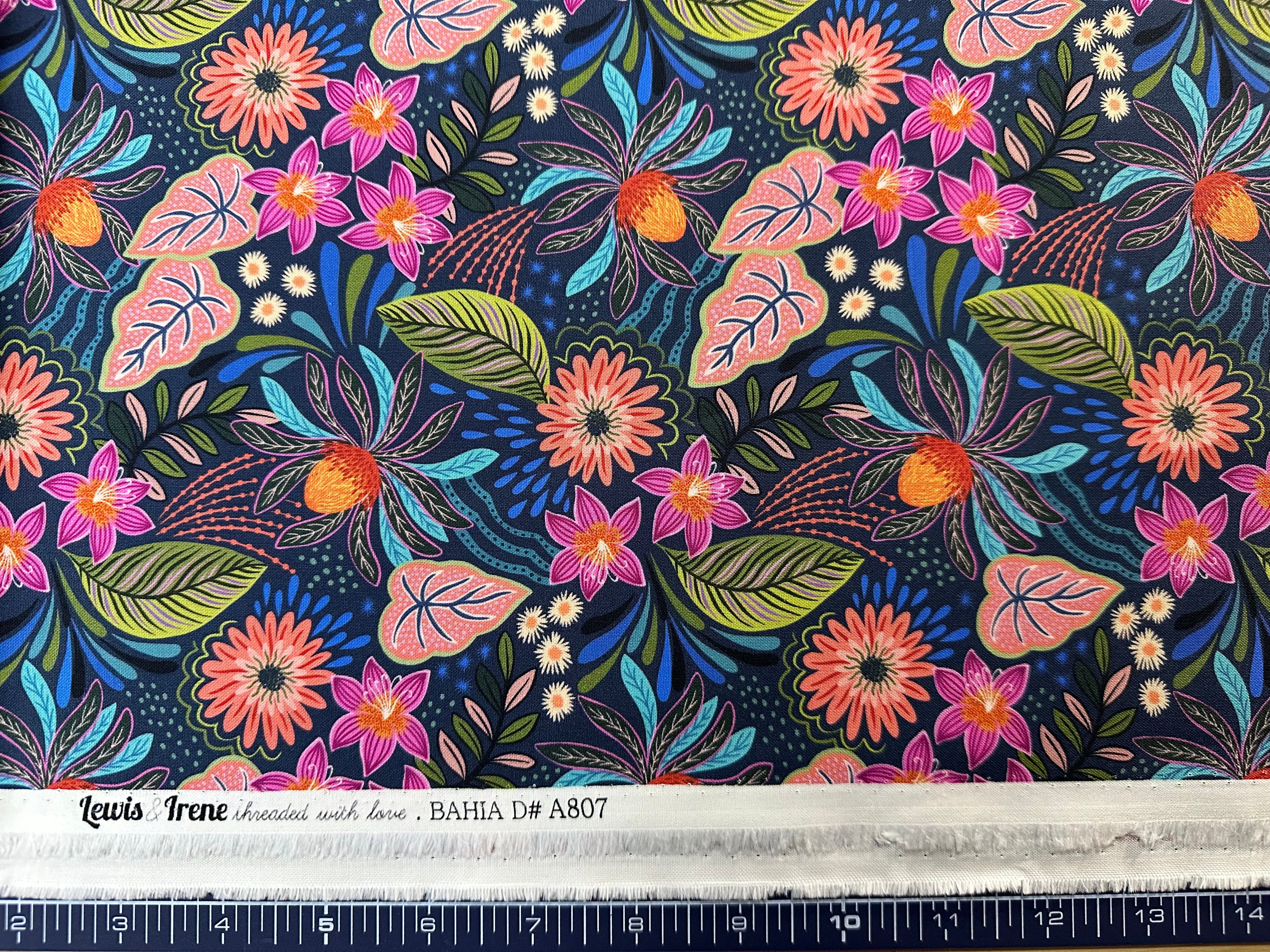 Bahia Floral - Dark Blue