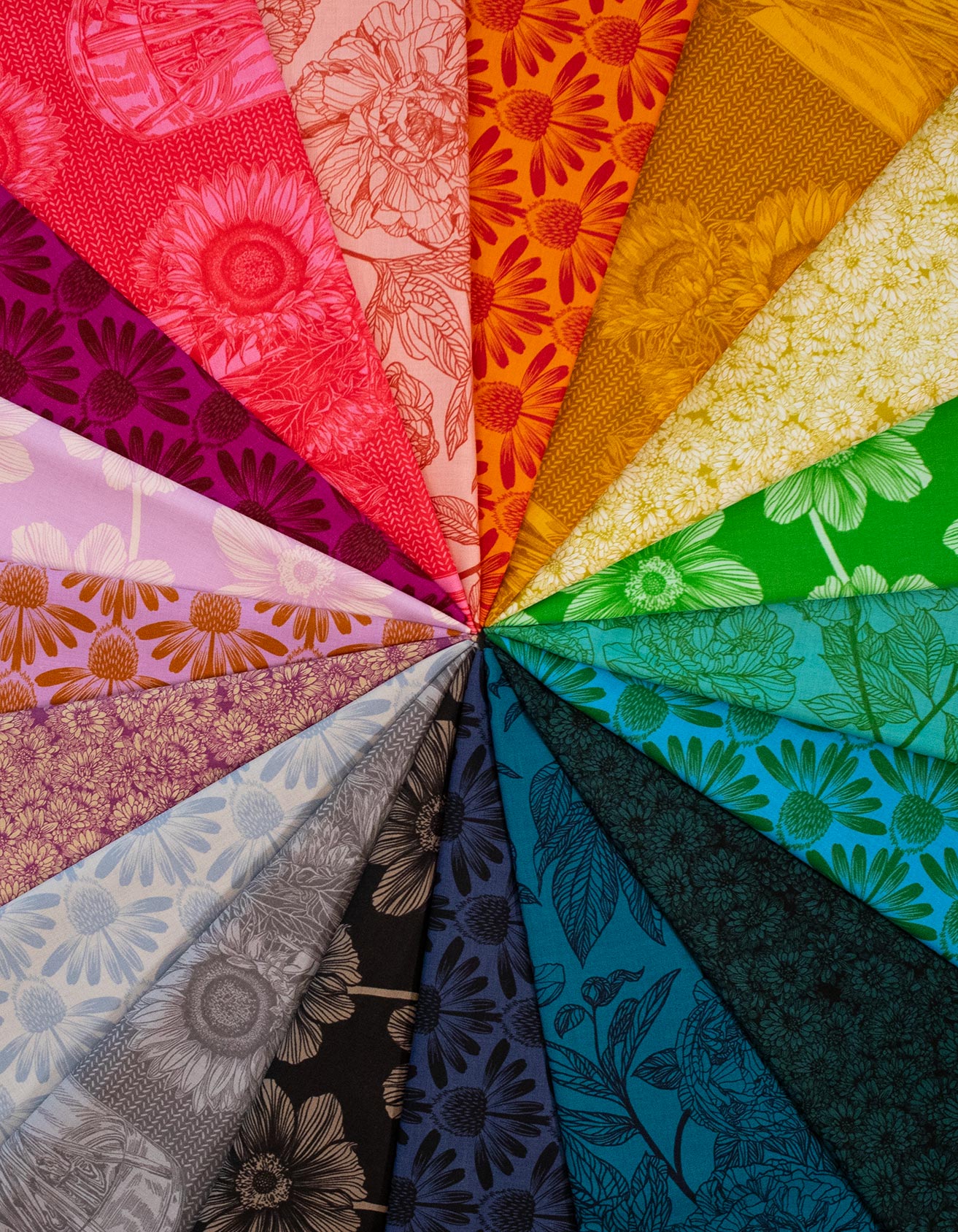 a close up of a multi colored umbrella