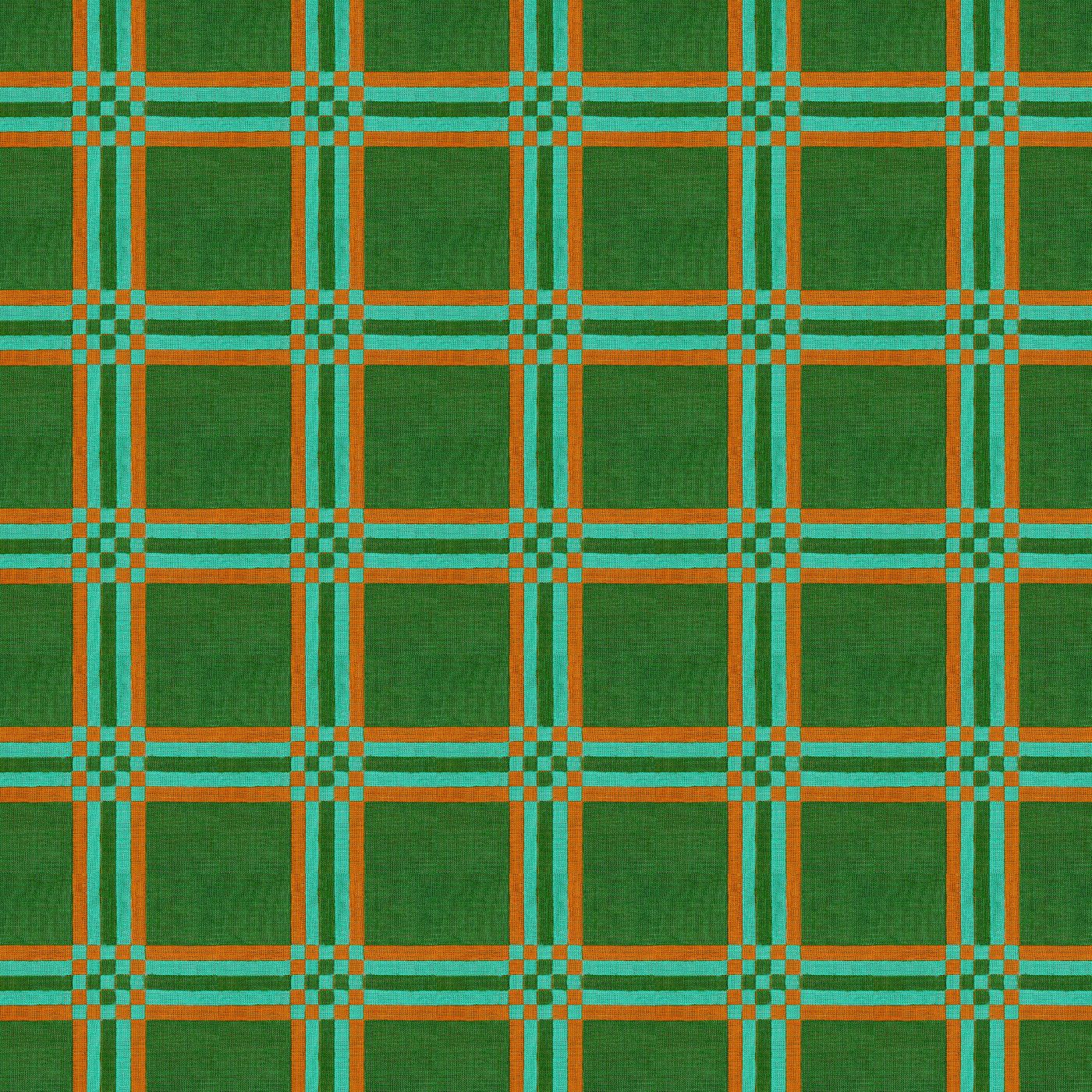 a repeating pattern of green and orange squares arranged in a grid-like fashion.