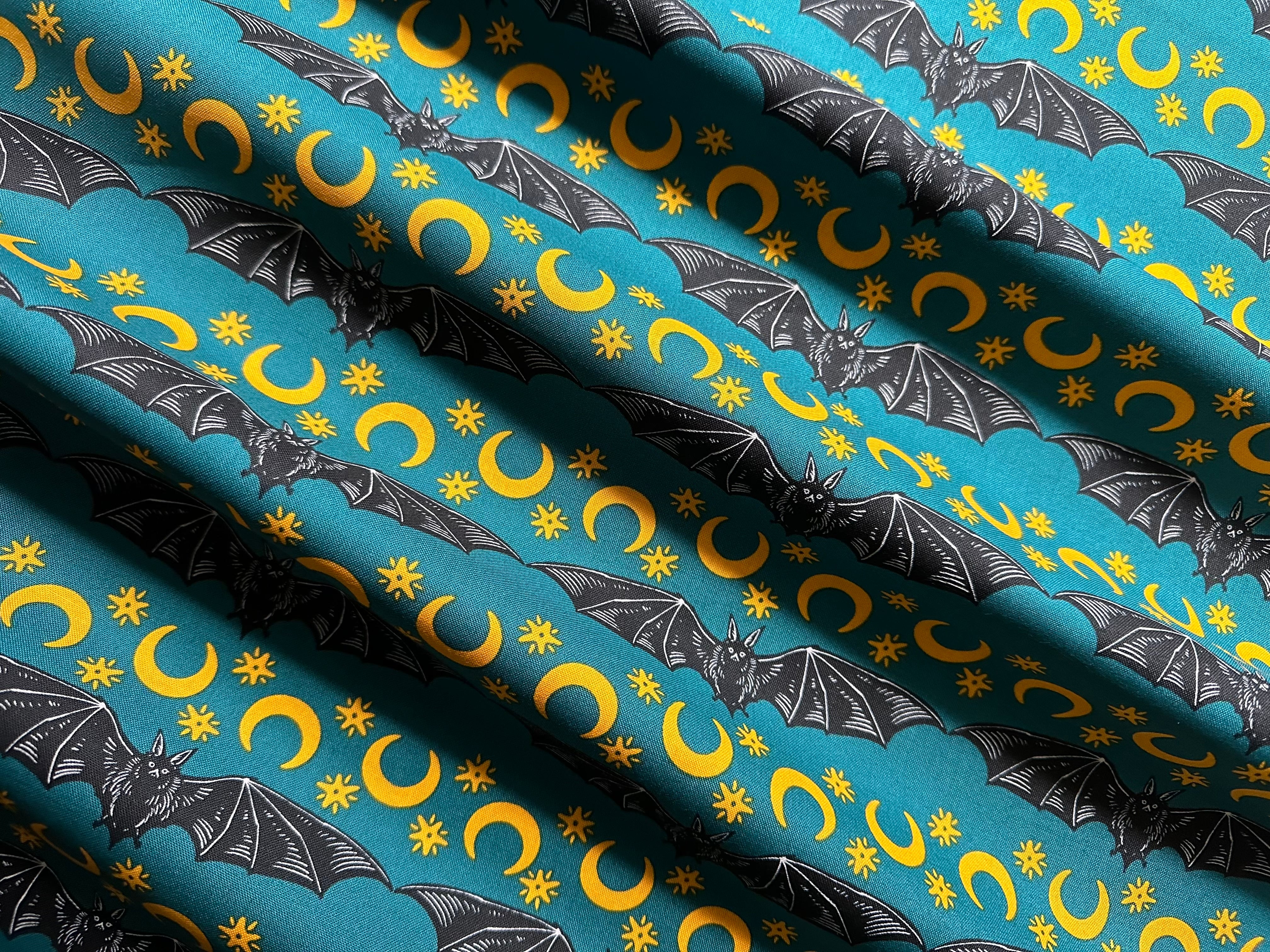 Cosmic Stripe Fabric - Turquoise