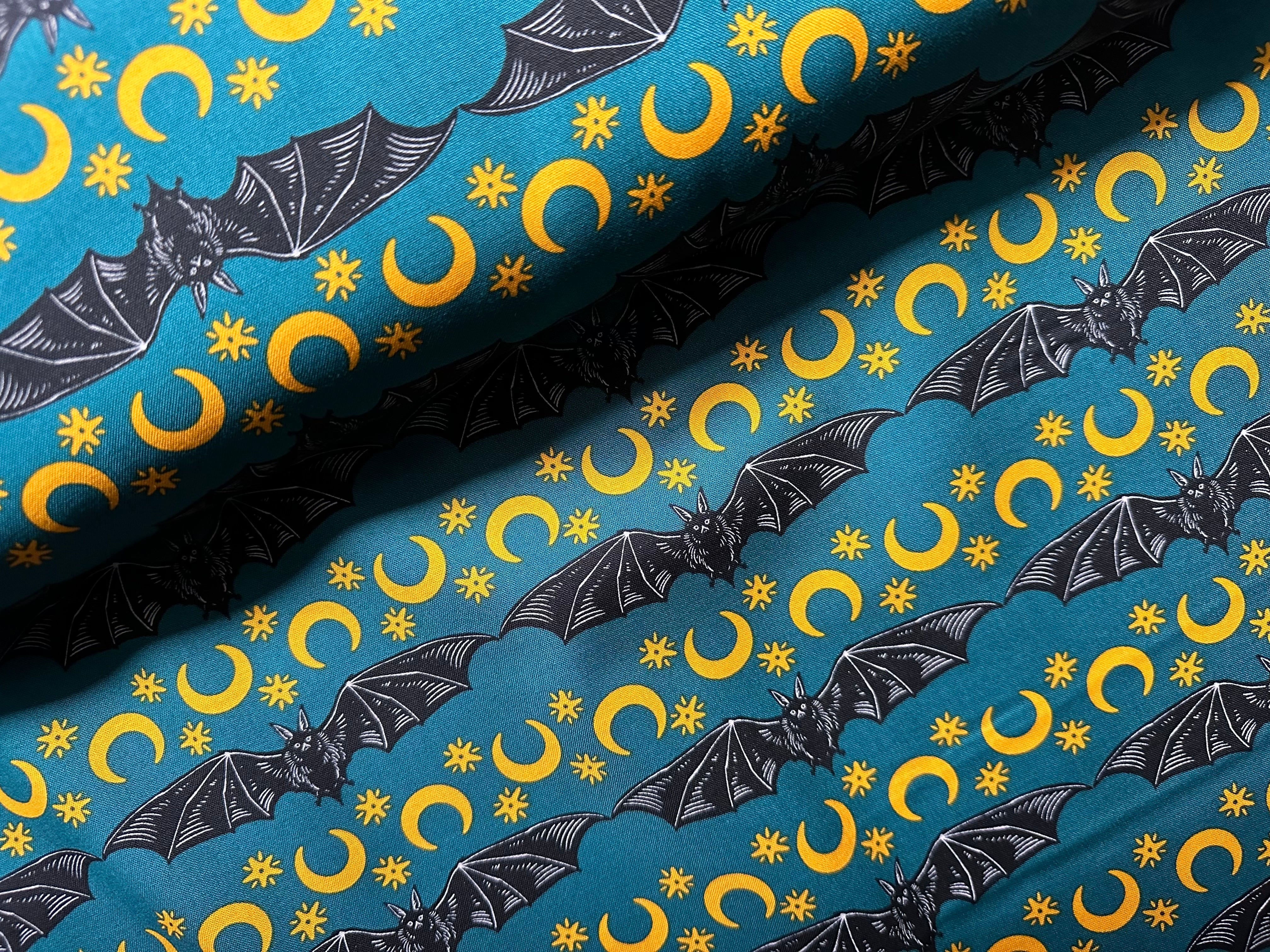 Cosmic Stripe Fabric - Turquoise