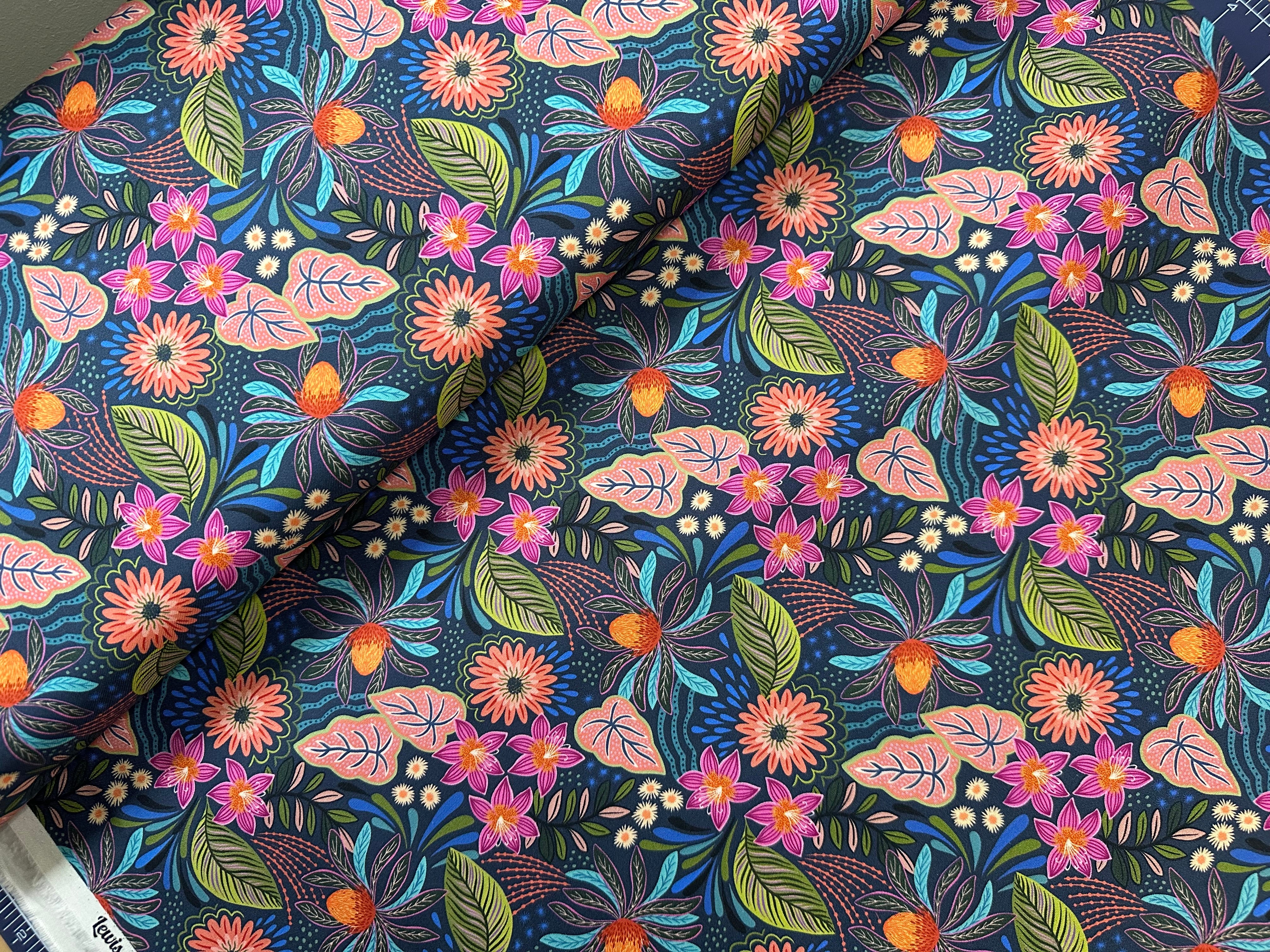 Bahia Floral - Dark Blue