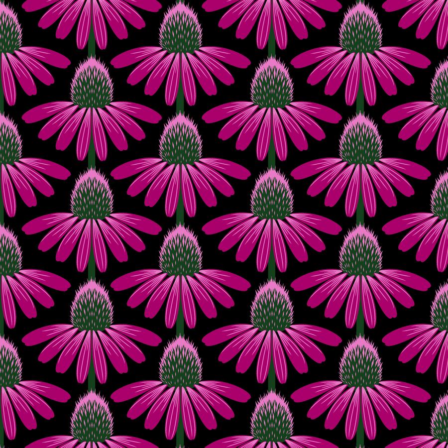 Echinacea Ruby Cotton Lawn Fabric, CLAH007.Ruby – Anna Maria Horner