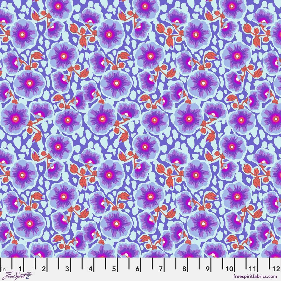 Happy Blooms, PWAH220.GRAPE, GOOD GRACIOUS by Anna Maria, Cotton Fabric, Fabric By the Yard