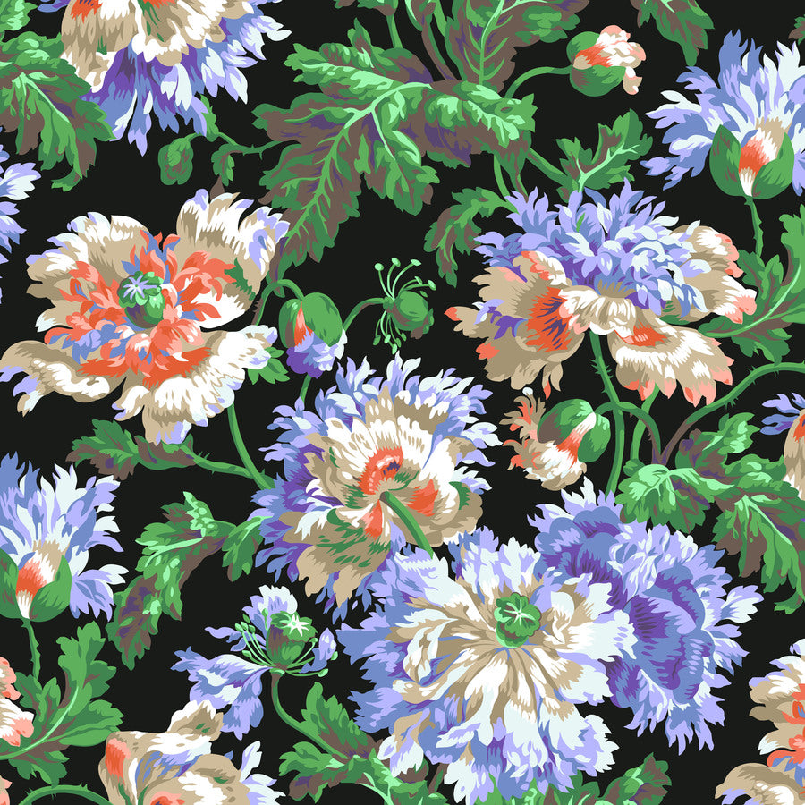 GARDEN PARTY, PWPJ020-CONTRAST, Kaffe Fassett Fabric, Philip Jacobs, Quilting Fabric, Free Spirit Fabrics, Cotton Fabric By The Yard