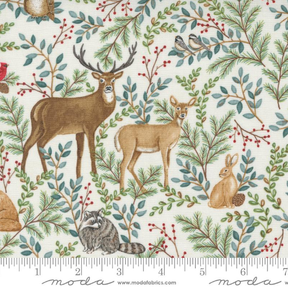 Woodland Winter, Snowy White 56090 11, Moda Fabrics, Cotton Fabric, Fabric By The Yard