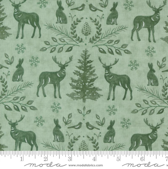 Woodland Winter, Eucalyptus 56092 16, Moda Fabrics, Cotton Fabric, Fabric By The Yard