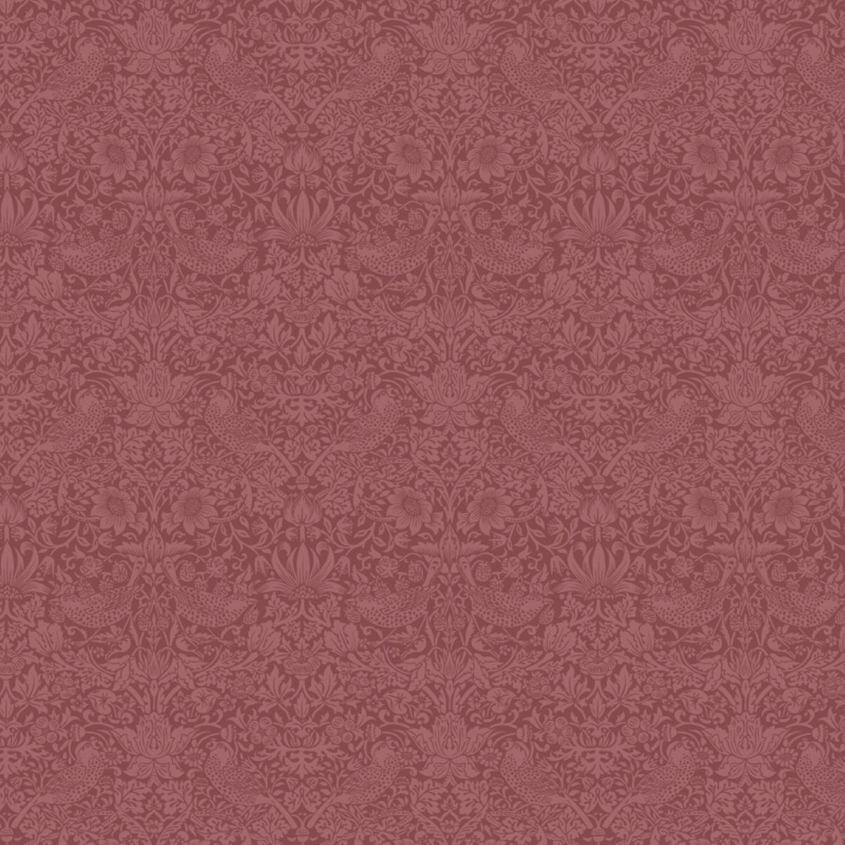 a repeating pattern of a floral design in shades of pink and red.