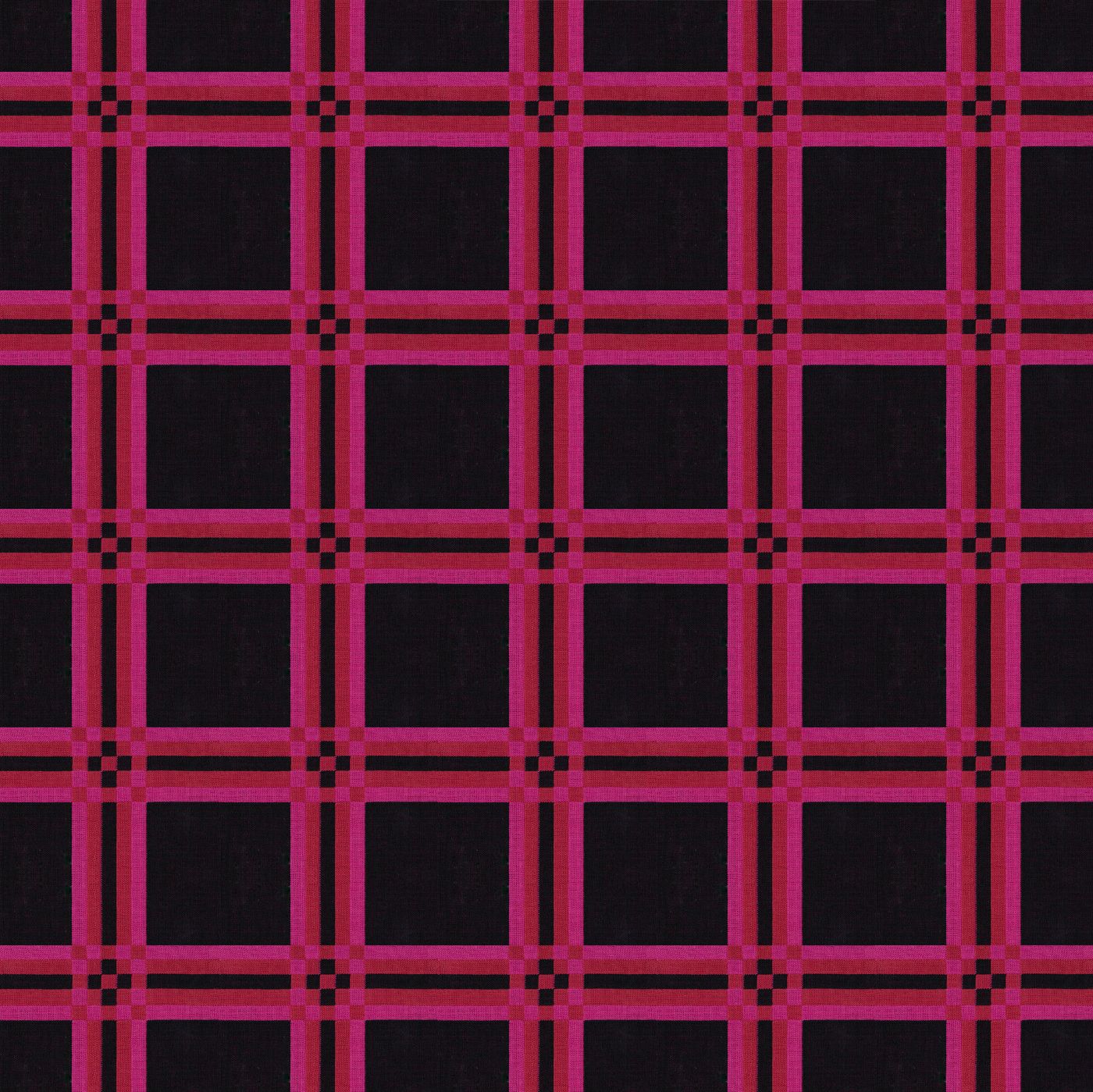 a repeating pattern of pink and black squares arranged in a grid-like fashion.