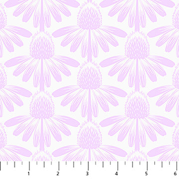 a repeating pattern of pink flowers with white centers, creating a visually pleasing and harmonious design.