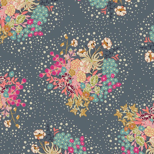 Powder Bloom IFL-56308 INDIE FOLK, Art Gallery Fabrics, Pat Bravo, Cotton Fabric, Fabric By the Yard