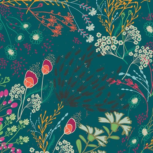 Meadow Bold LGD-39705, Art Gallery Fabrics LEGENDARY, Pat Bravo, Boho, Boheme Fabric, Quilting, Quilt, Floral, Cotton, Fabric By the Yard