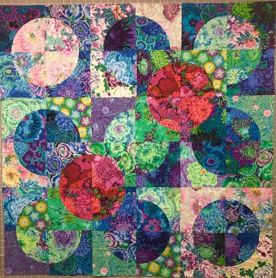 Kaffe Brassica Gray PWPJ051, Kaffe Fassett Fabric, Philip Jacobs, Quilt Fabric, Large Print Fabric, Cotton Fabric, Fabric By The Yard