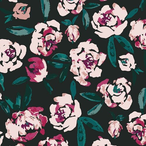 Art Gallery Fabrics Foresta Fusion, Fields of Foresta FUS-FO-2100, Quilt Fabric, Roses, Cotton Fabric, Quilting Fabric, Fabric By The Yard