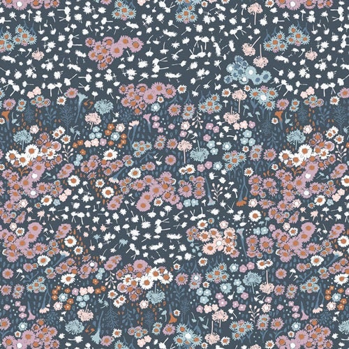 Flora Fields Flax EAR-33954, EARTHEN, Katarina Roccella, Floral Fabric, Quilt Fabric, Cotton Fabric, Petite Floral, Fabric By The Yard