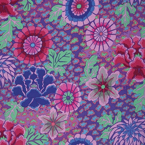 Kaffe Dream Purple PWGP148, Kaffe Fassett Fabric, Quilting, Quilt Fabric, Purple Fabric, Free Spirit, Fabric By The Yard