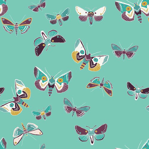 Odyssey Dewdrop LGU-57104 LUGU, Art Gallery Fabrics, Jessica Swift, Quilt Fabric, Cotton Fabric, Butterfly Fabric, Fabric By The Yard