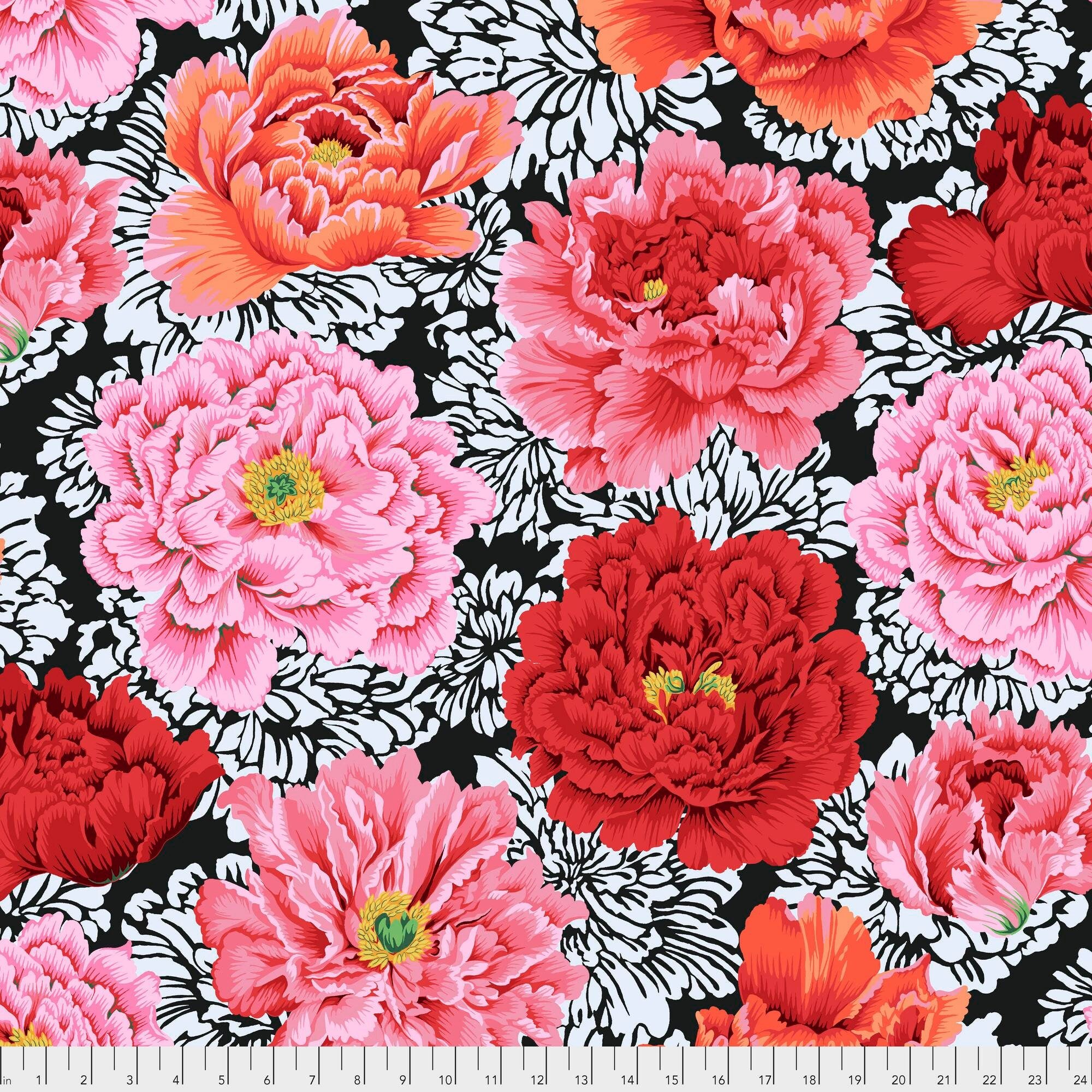 Brocade Peony - Crimson