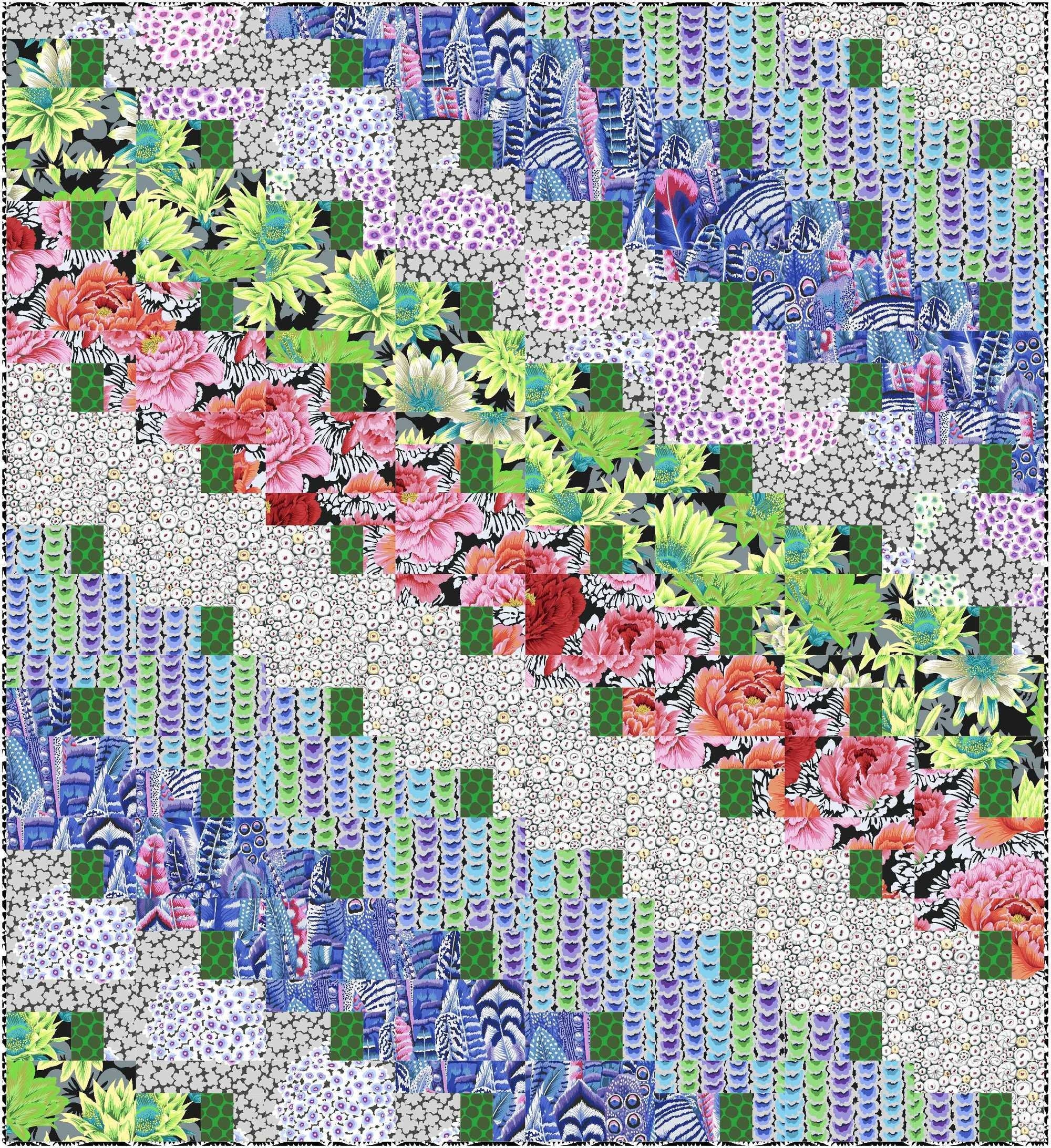 Brocade Peony - Cool