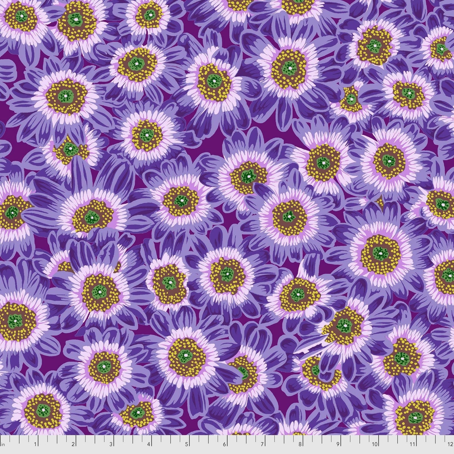 LUCY Lavender PWPJ112, Kaffe Fassett, Philip Jacobs, Quilt Fabric, Cotton Fabric, Quilting Fabric, Floral Fabric, Fabric By The Yard