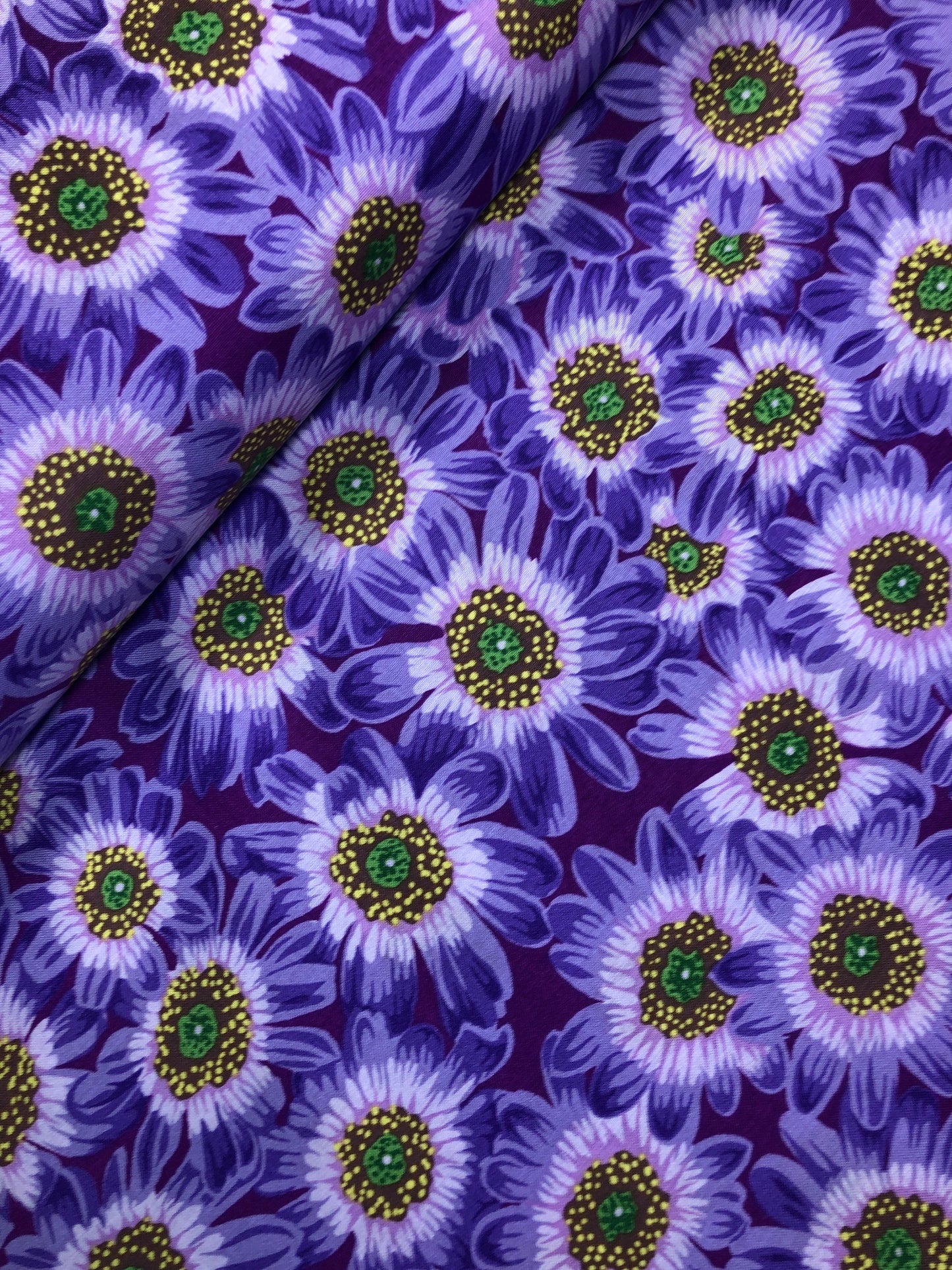 LUCY Lavender PWPJ112, Kaffe Fassett, Philip Jacobs, Quilt Fabric, Cotton Fabric, Quilting Fabric, Floral Fabric, Fabric By The Yard