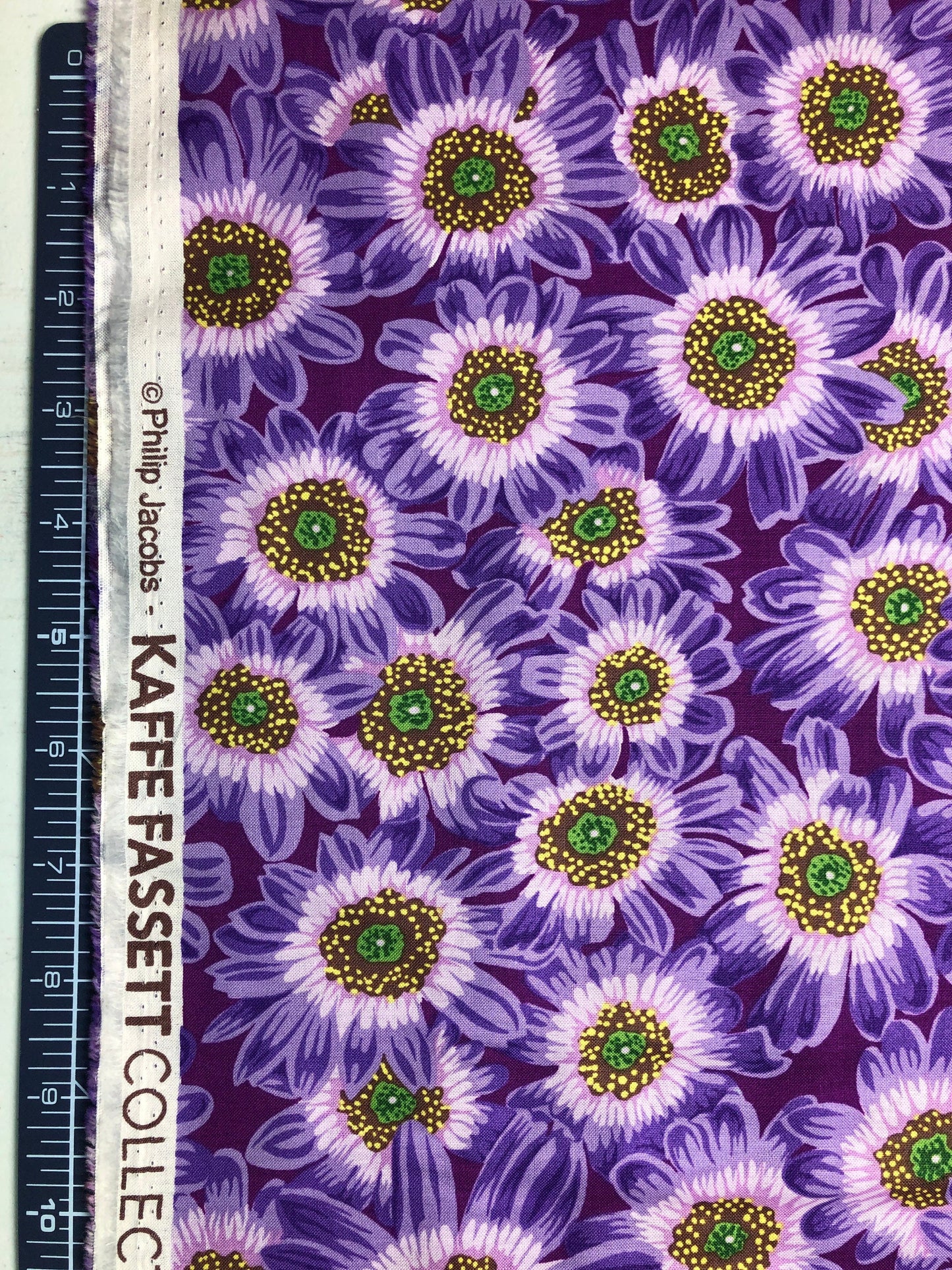 LUCY Lavender PWPJ112, Kaffe Fassett, Philip Jacobs, Quilt Fabric, Cotton Fabric, Quilting Fabric, Floral Fabric, Fabric By The Yard