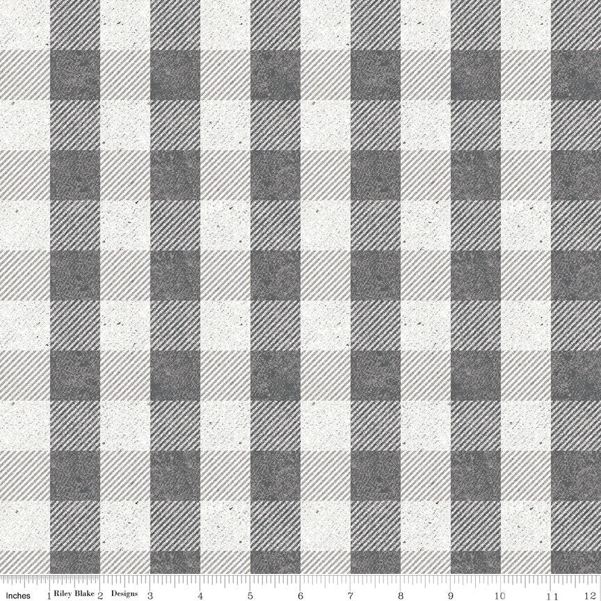 Buffalo Check Gray C635 ALL ABOUT Plaids Riley Blake Fabrics, Cotton Fabric, Plaid Fabric, Quilt Fabric, Fabric By The Yard