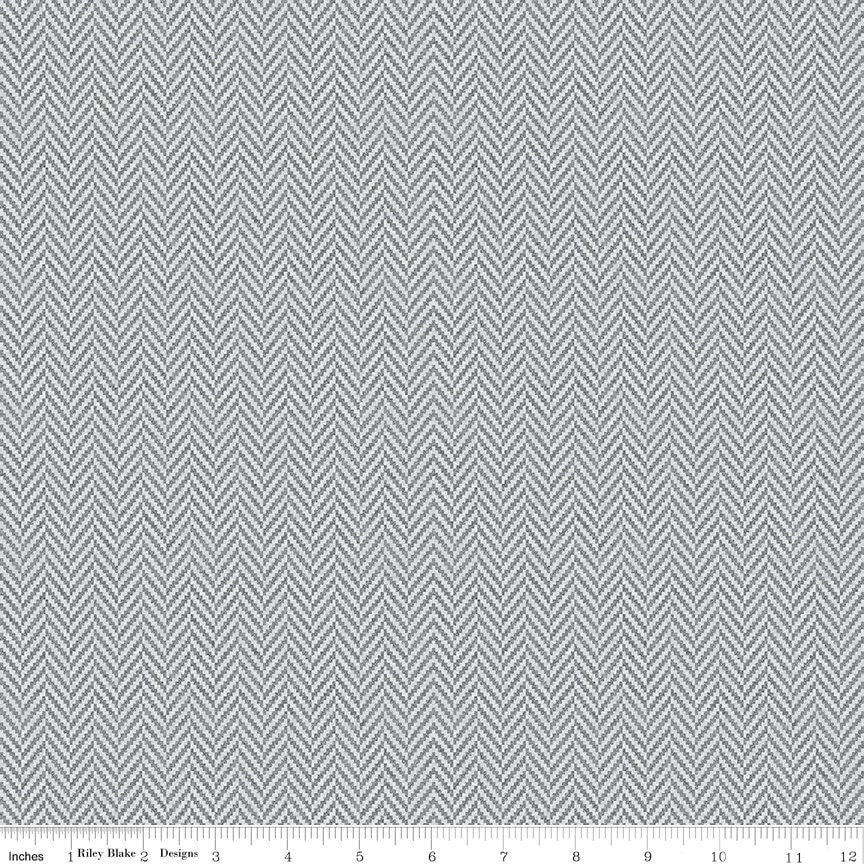 Herringbone Gray C636 ALL ABOUT Plaids Riley Blake Fabrics, Cotton Fabric, Plaid Fabric, Quilt Fabric, Fabric By The Yard