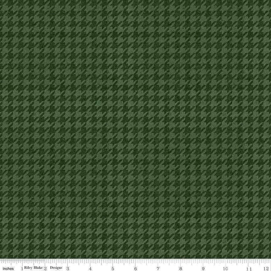 Houndstooth Green C637 ALL ABOUT Plaids Riley Blake Fabrics, Cotton Fabric, Plaid Fabric, Quilt Fabric, Fabric By The Yard