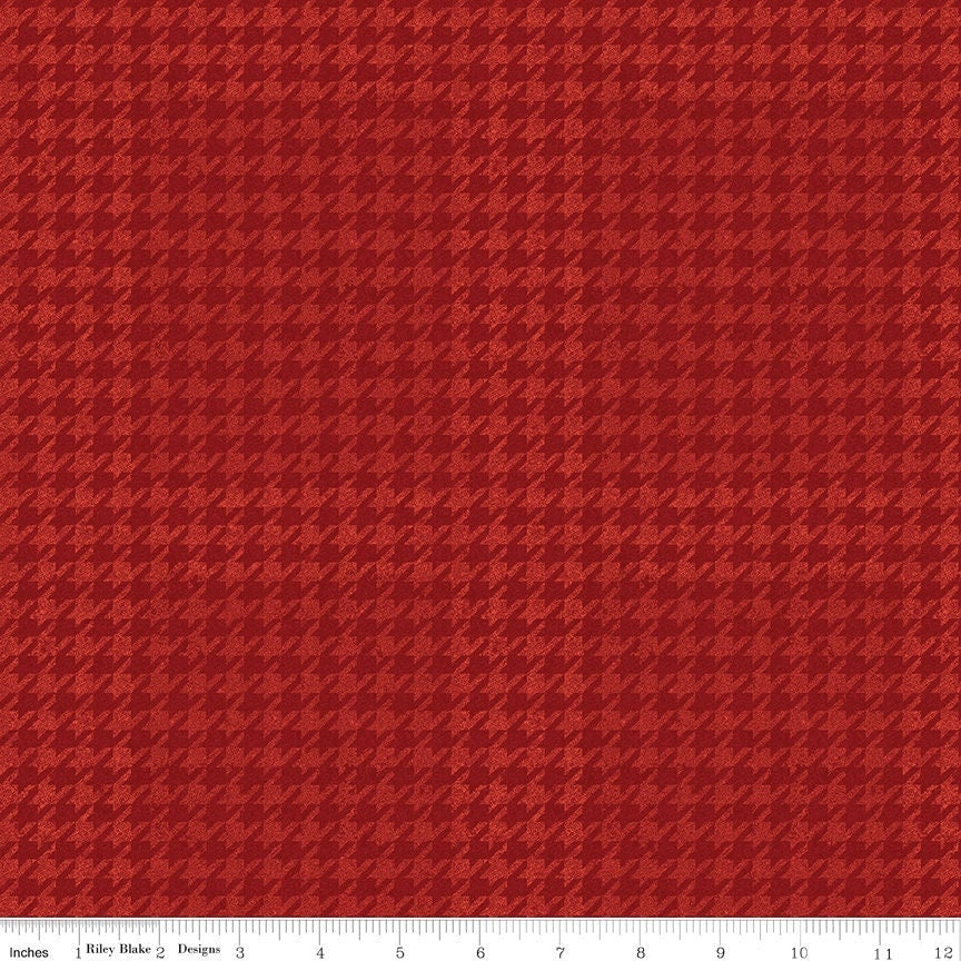 Houndstooth Red