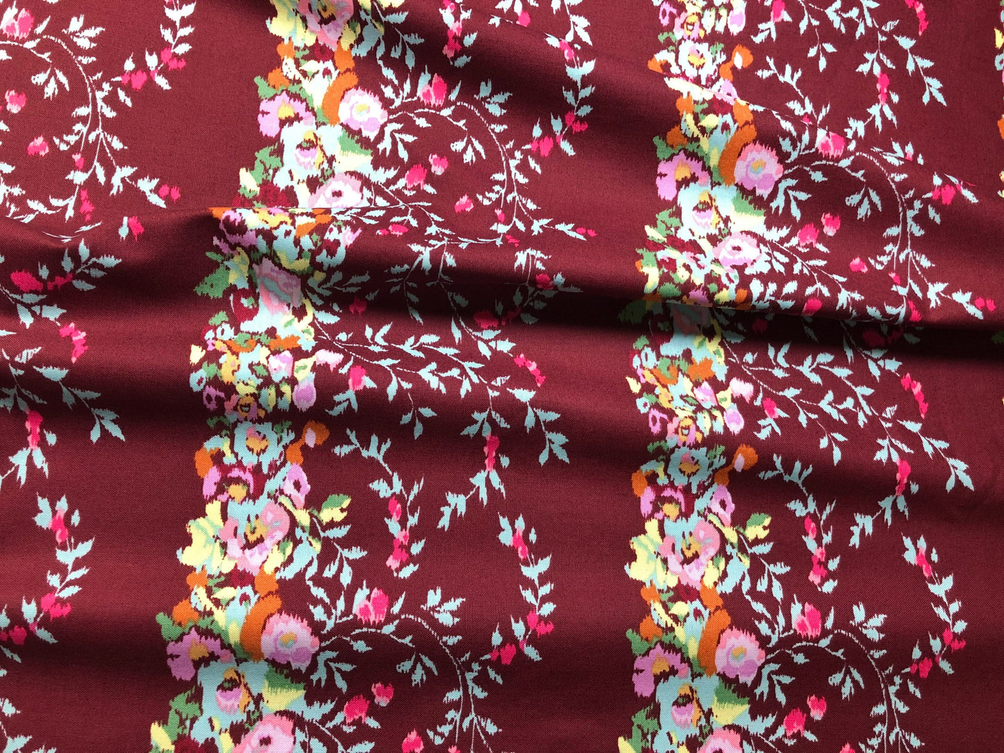 Rare OOP Amy Butler Victoriana in Port ALCHEMY, Westminster Fibers, Quilt Fabric, Cotton Fabric, Floral Fabric, Fabric By The Yard