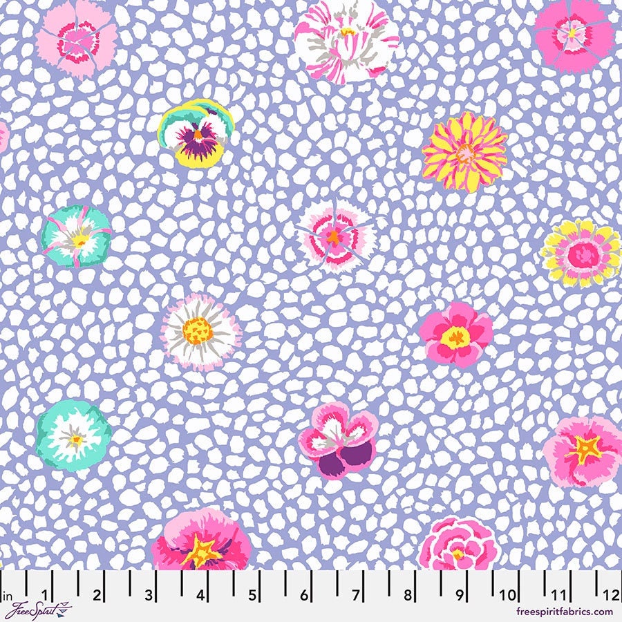 Kaffe Fassett GUINEA FLOWER Lavender PWGP059 Philip Jacobs, Free Spirit Fabrics, Quilt Fabric, Cotton Fabric, Fabric By The Yard