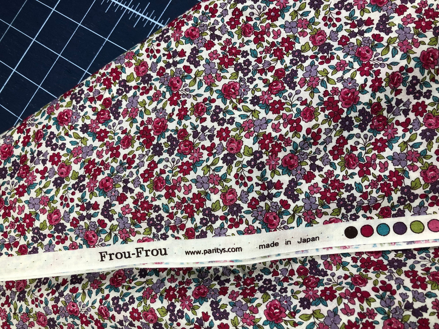 Frou Frou French Voile, FLEURI Petite Floral, Cotton Fabric, Quilt Fabric, Apparel Fabric, Garment Fabric, Fabric By The Yard