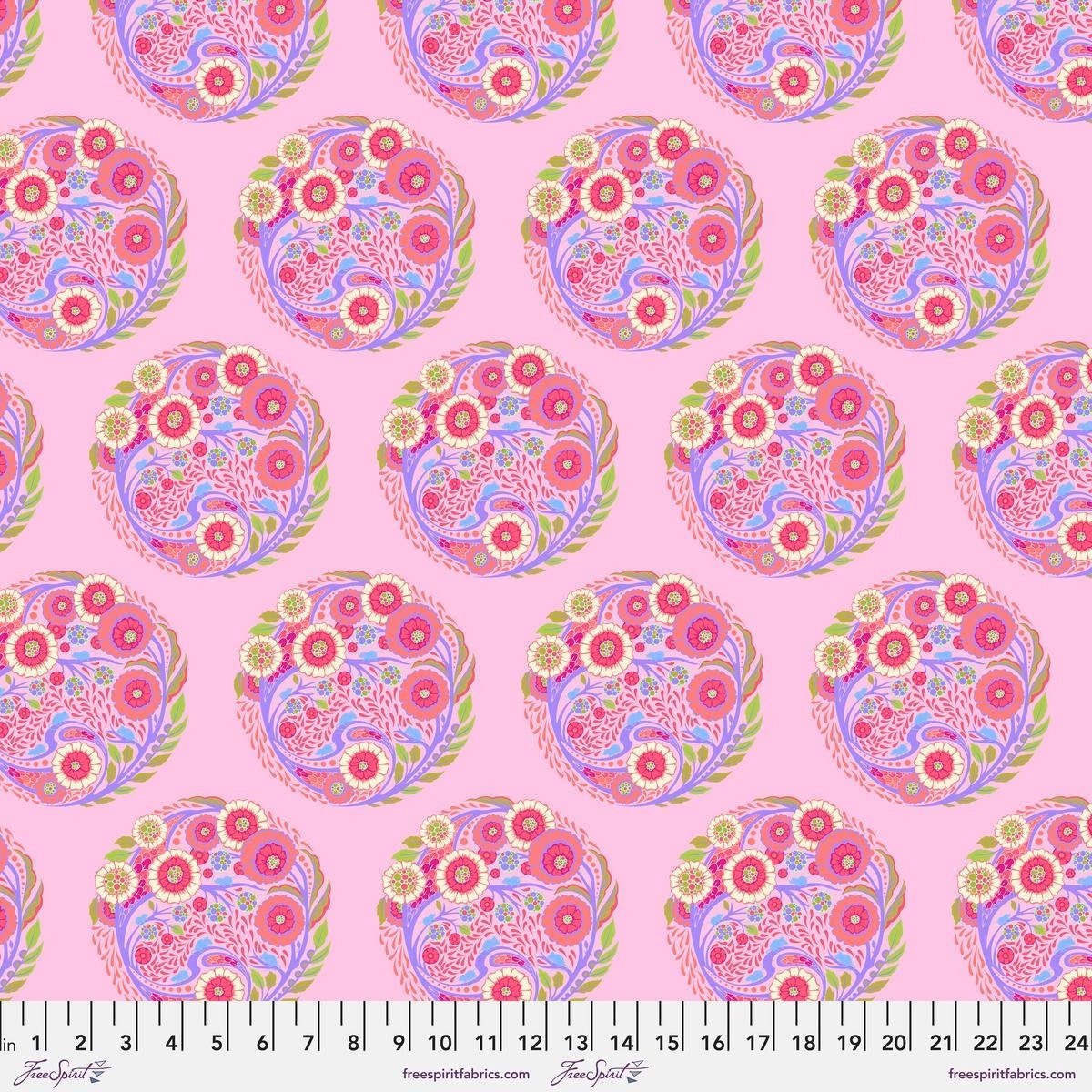 Tula Pink PARISVILLE Topiary Strawberry PWTP188, Quilt Fabric, Quilting Fabric, Cotton Fabric, Fabric By The Yard