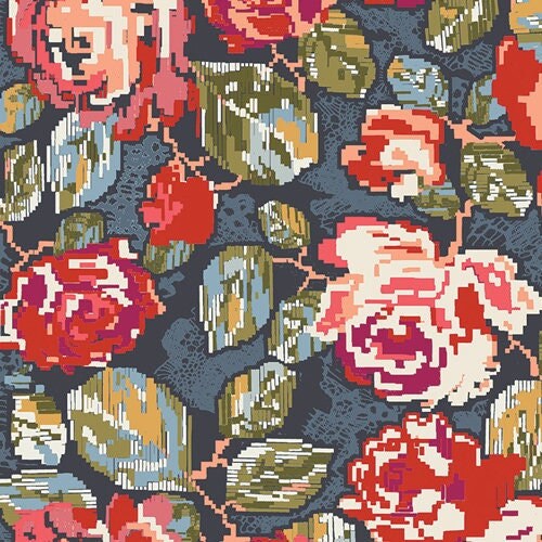 Art Gallery Fabrics FUSION TRINKETS Vintage Florets FUS-T-1402, Quilt Fabric, Cotton Fabric, Floral Fabric, Fabric By The Yard