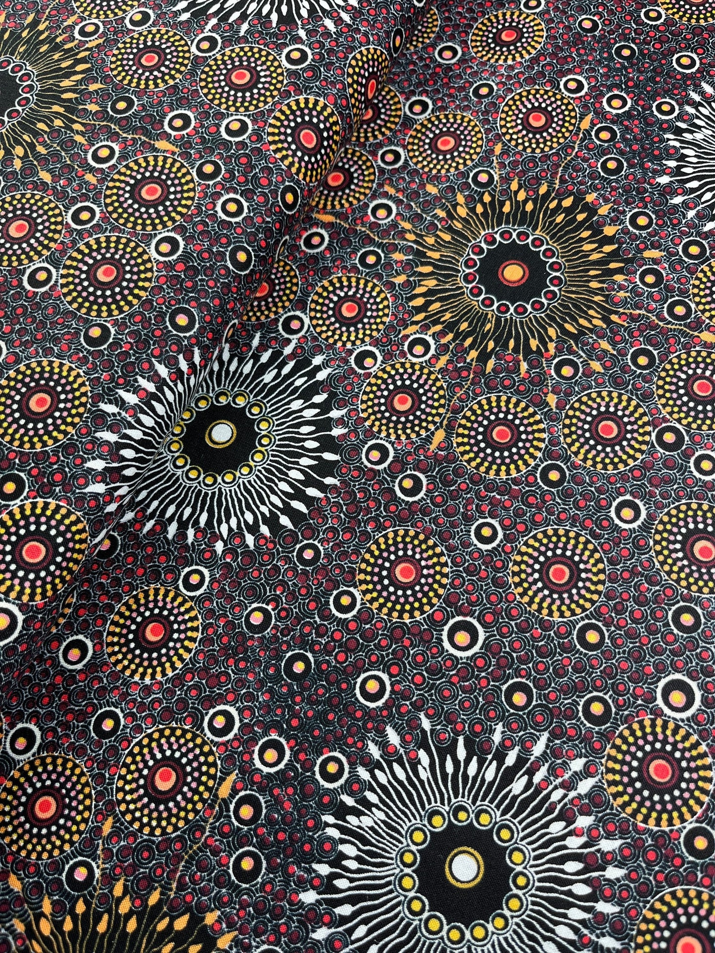Onion Dreaming Purple, Doris Inkamala, Australian Fabric, Aboriginal Fabric, Ethnic Fabric, Quilt Fabric, Cotton Fabric, Fabric By The Yard