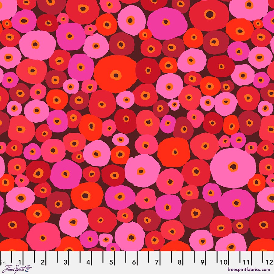 SPOOLS PWGP034 MAGENTA, Kaffe Fassett Fabric, Philip Jacobs, Cotton Fabric, Quilting Fabric, Quilt Fabric, Fabric By The Yard