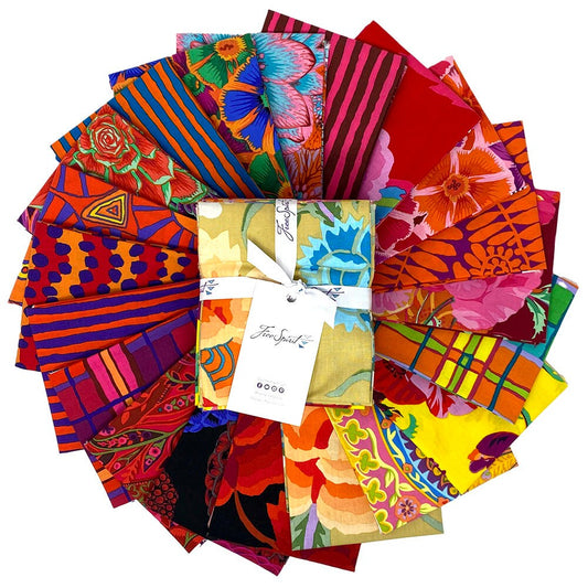 Kaffe Fassett August 2022 WARM Fat Quarter Bundle, Philip Jacobs, Kaffe Collective, Quilt Fabric, Cotton Fabric, Quilting Fabric, 20 FQs