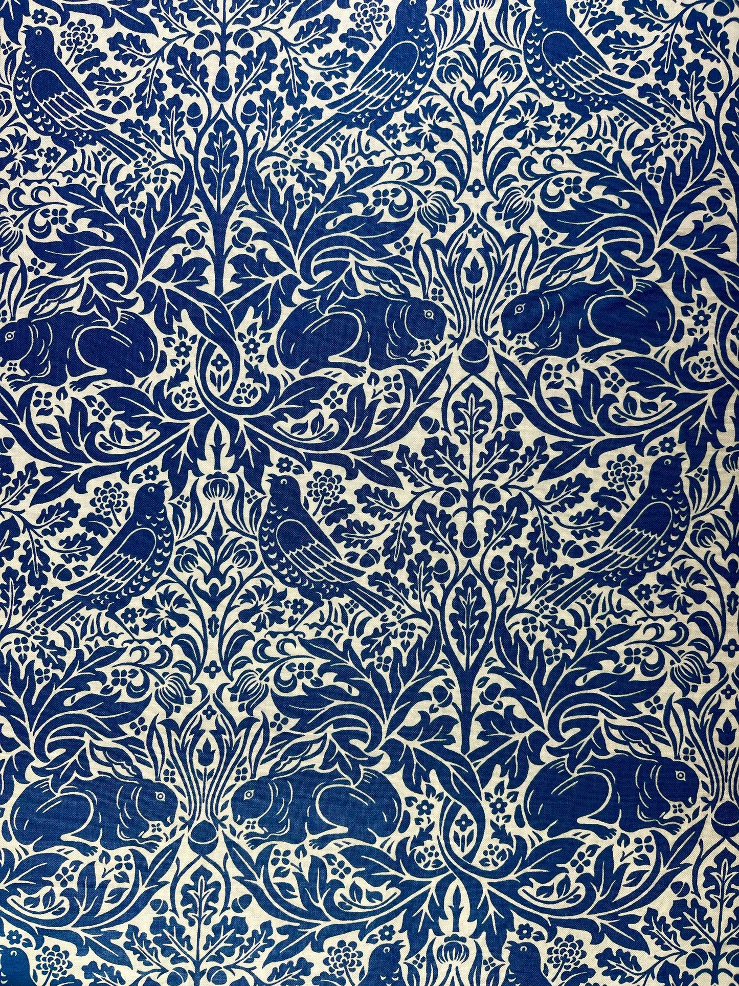 Brer Rabbit Blue PWWM026 WANDLE, Free Spirit Fabrics, William Morris, Quilt Fabric, Cotton Fabric, The Original Morris,, Fabric By The Yard