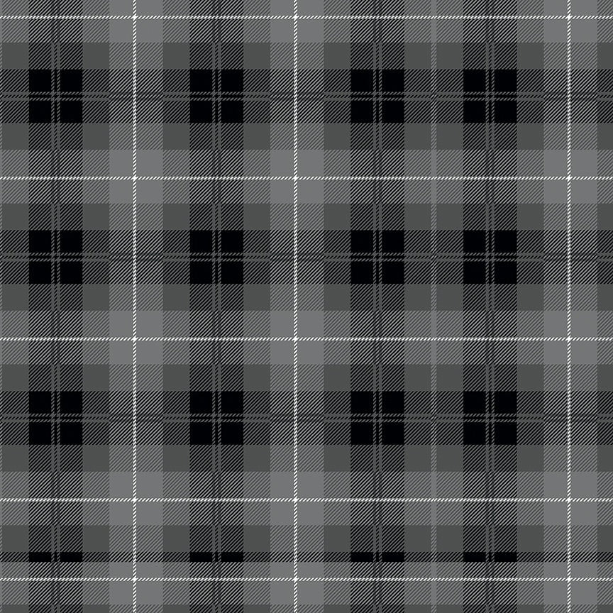 Plaid Black Grey