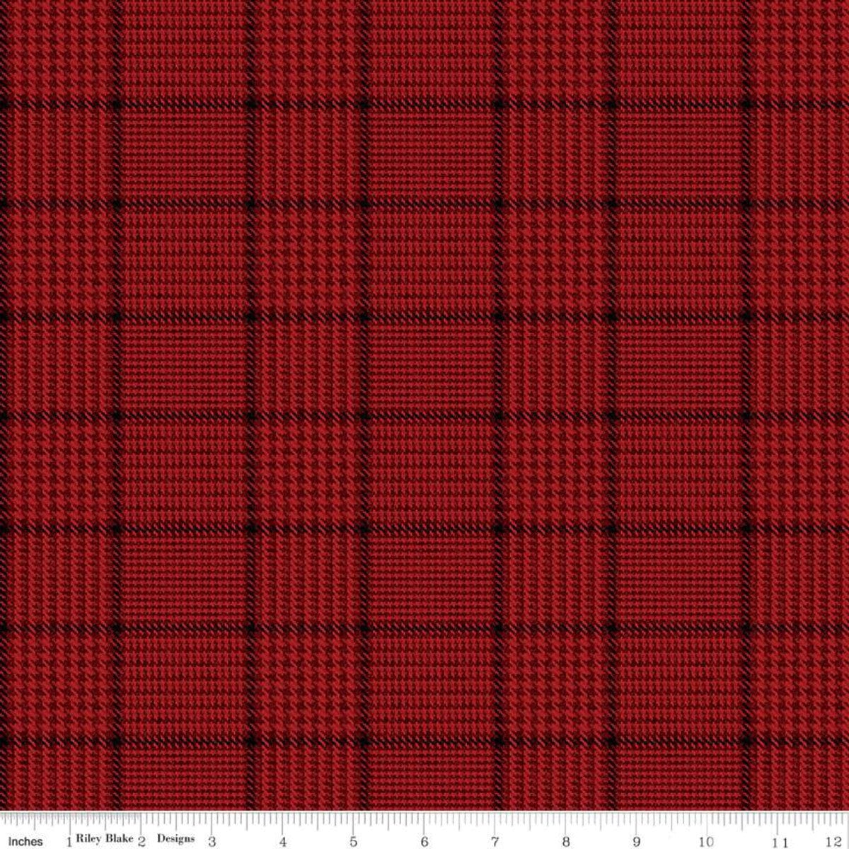Plaid Brown Red