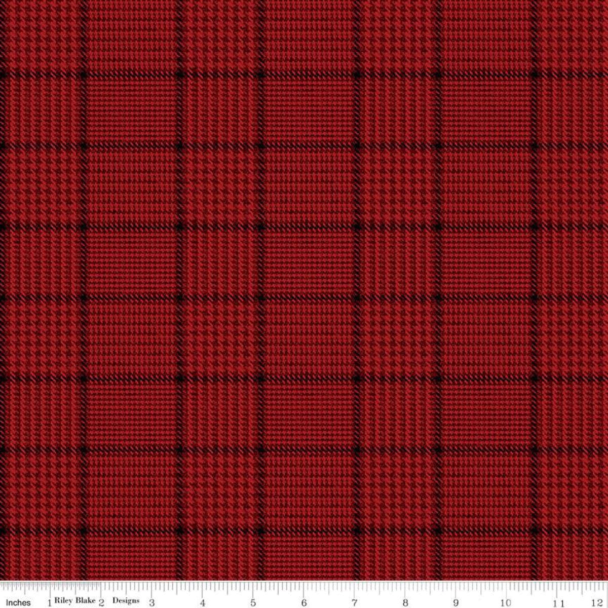 Plaid Brown Red C639 ALL ABOUT Plaids Riley Blake Fabrics, Cotton Fabric, Plaid Fabric, Quilt Fabric, Fabric By The Yard