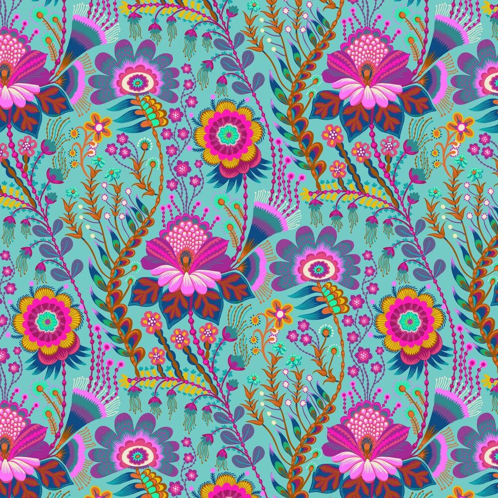 Anna Maria Horner, BRAVE, Sunseekers, Day, Floral Fabric, Cotton Fabric, Quilt Fabric, Quilting, Fabric By the Yard