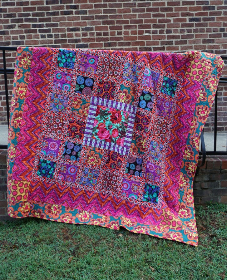 Floral Burst - Maroon