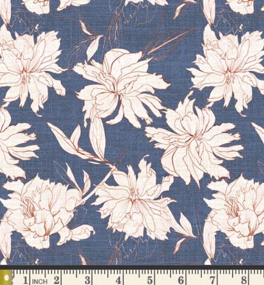 Peonia di Boboli, FLR33506, Katarina Roccella, FLORENCE, Art Gallery Fabrics, Quilting, Cotton Fabric, Floral Fabric, Fabric By the Yard