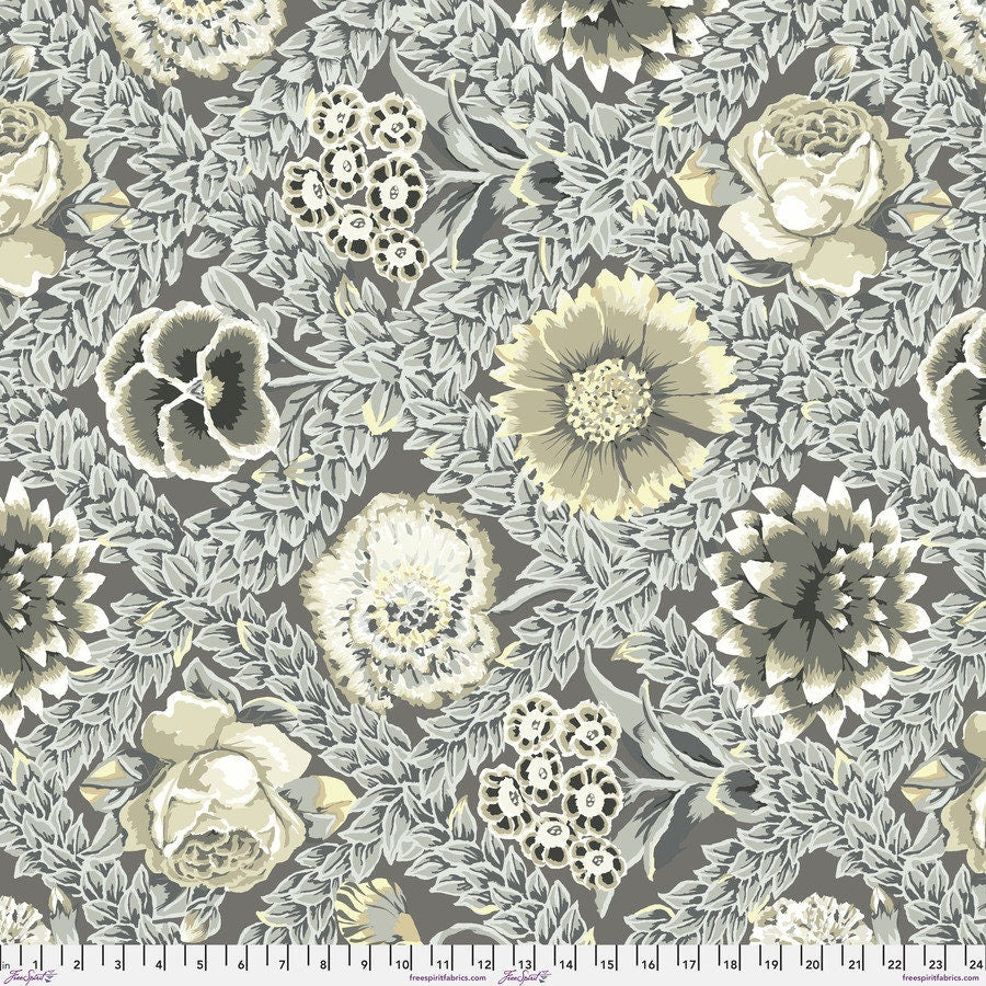 Flower Lattice - Grey